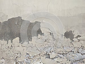 Old Wall with Cracked Concrete wall.Abstract Grunge wall texture background.Old weathered brick wall fragment