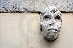 Old wall decoration in Potenza. Basilicata. Italy photo