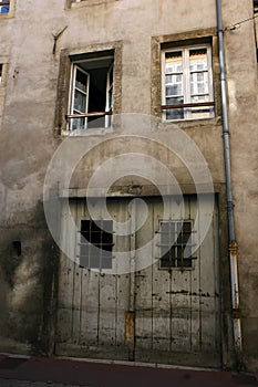 Old wall and doors