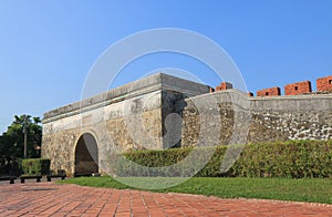 Old wall of Fongshan Kaohsiung Taiwan photo