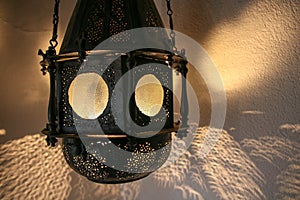 Old wall lamp, birthplace of Nobel Laureate photo