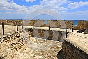 Old wall in Larnaka Castle