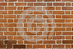 old wall made of red bricks