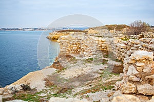 An old wall near the sea