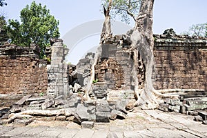 Old Wall at Preah Khan