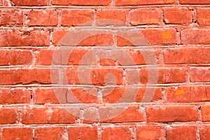 Old wall of red silicate brick background