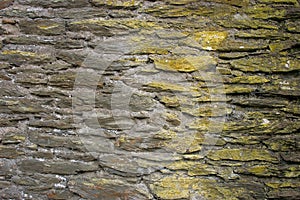 Old wall from shale. photo