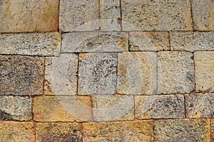 An old wall of stone bricks, pattern, wallpepar photo