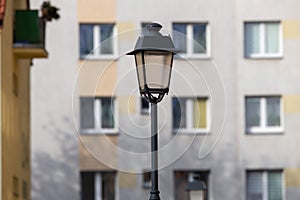 Old wall street lighting, in the old town