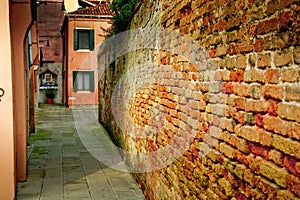 Old Wall in Venice