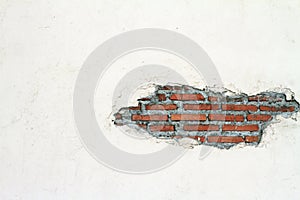 Old wall white color concrete