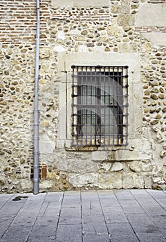 Old wall with window photo