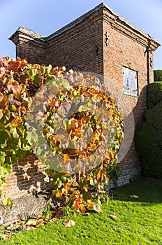 old walled elizabethan garden packwood house stately home warwickshire midlands england uk