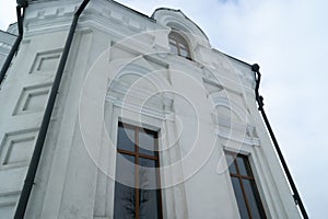 Old walls with windows