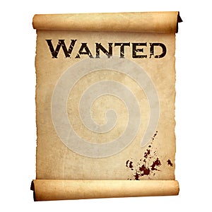 Old wanted poster