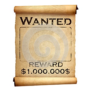 Old wanted poster