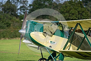 OLD WARDEN, BEDFORDSHIRE, UK ,OCTOBER 6, 2019.The Parnall Elf is a British two seat light touring aircraft of the 1920