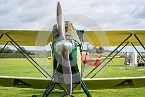 OLD WARDEN, BEDFORDSHIRE, UK ,OCTOBER 6, 2019.The Parnall Elf is a British two seat light touring aircraft of the 1920