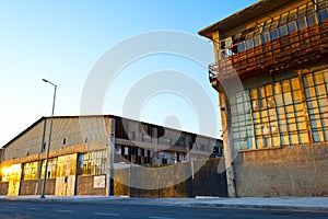 Old warehouse buildings