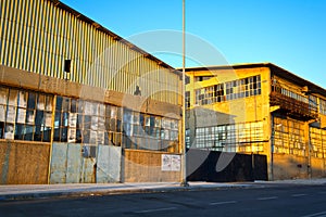 Old warehouse buildings