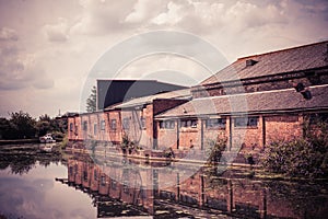 Old warehouse by a canal