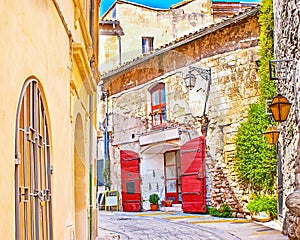 the restaurant in Arles, France photo