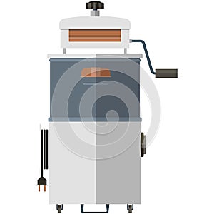 Old washing machine with wringer vector illustration