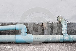 Old waste water pipe