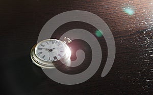 Old watches on the desk