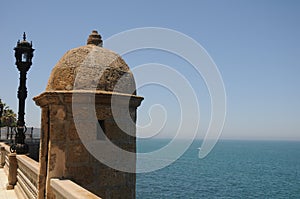 Old Watchtower,  scarabs  in Alameda Apodaca, Cadiz Bay photo