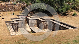 Old Water Bath at Kavaledurga Fort, Shimoga, Karnataka photo