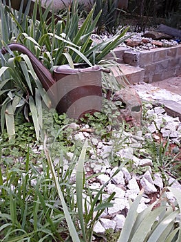 Old water container decoration