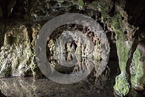 Old Water-Filled Cave in Portugal