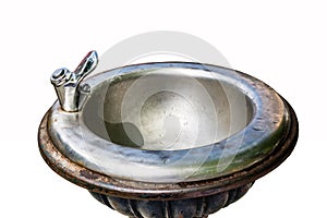 Old water fountain bowl