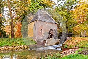 Old water mill in the Dutch province of Gelderland