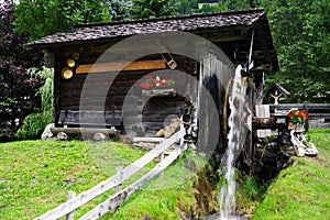 Old water mill in Grosskirchheim, Moelltal.