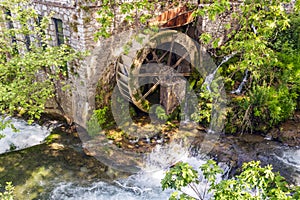 Old water mill in Livadeia, Greece