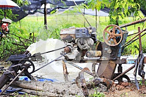 Old water pump machines.