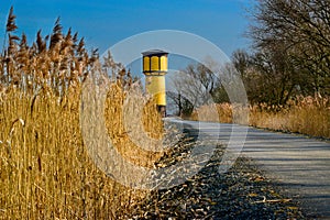 Old water reservoir at the end of the road