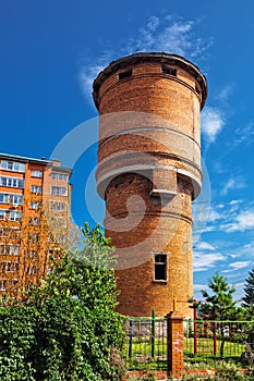 Old water tower. Berdsk, Western Siberia