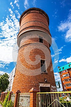Old water tower. Berdsk, Western Siberia