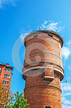 Old water tower. Berdsk, Western Siberia