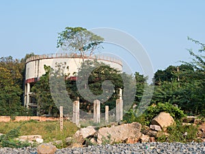 Old water tower in India