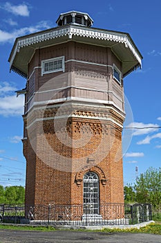 Old water tower at the railway station  Ishmorka