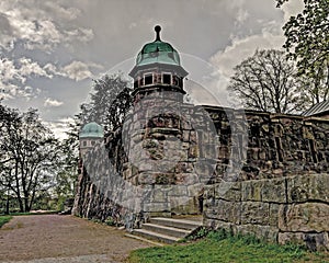 Old water tower, Sweden in HDR