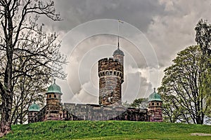 Old water tower, Sweden in HDR