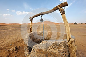 Old Water well in Sahara Desert