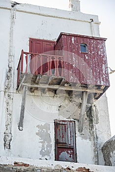 Old waterfront house Mykonos Town Greece