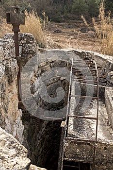 Old waterwheels in Cretes village