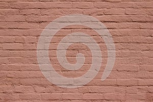 Old weathered antique red painted brick wall texture